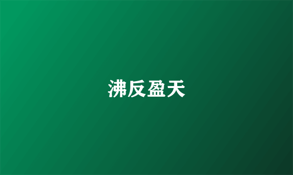 沸反盈天