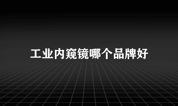 工业内窥镜哪个品牌好