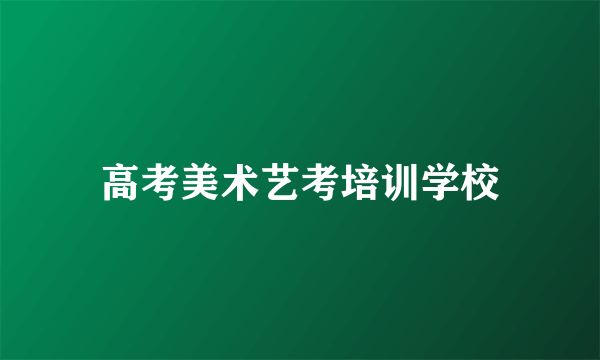 高考美术艺考培训学校