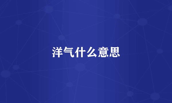 洋气什么意思