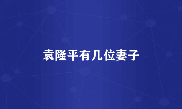 袁隆平有几位妻子