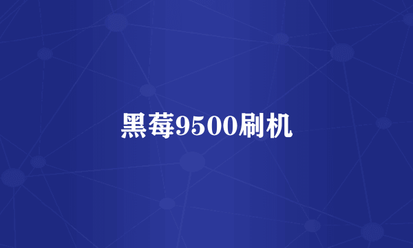 黑莓9500刷机