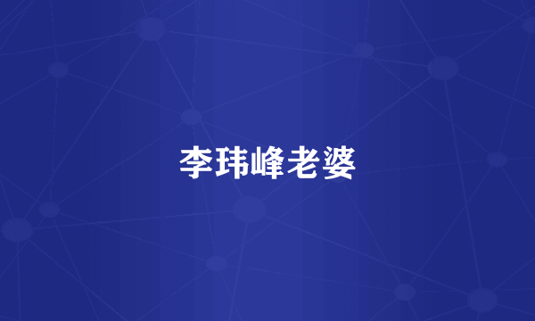 李玮峰老婆