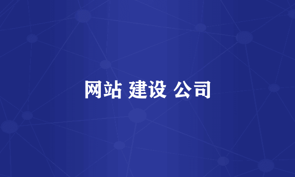 网站 建设 公司