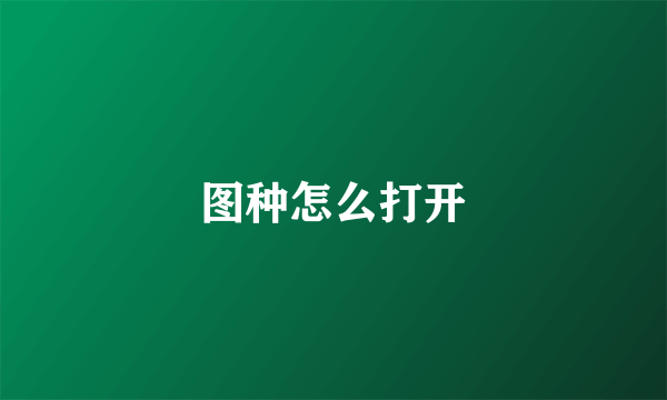 图种怎么打开