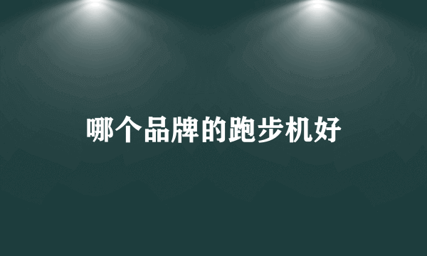 哪个品牌的跑步机好
