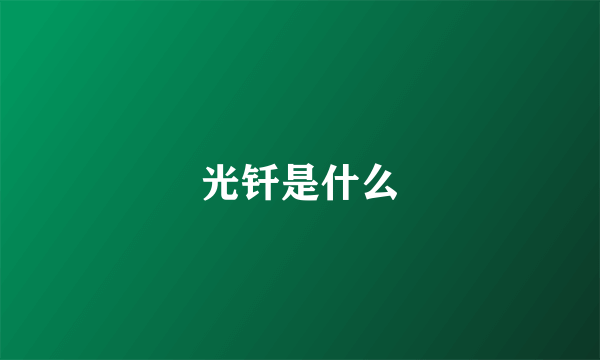 光钎是什么