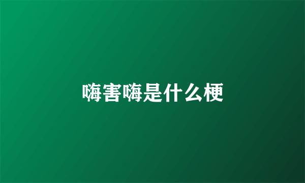 嗨害嗨是什么梗