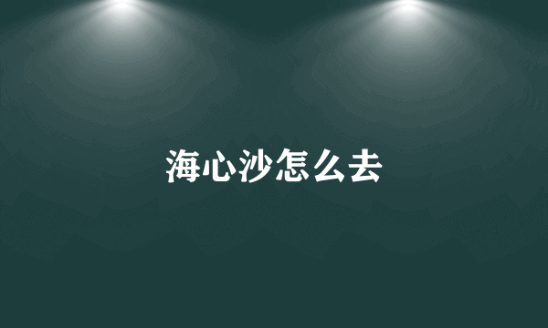 海心沙怎么去