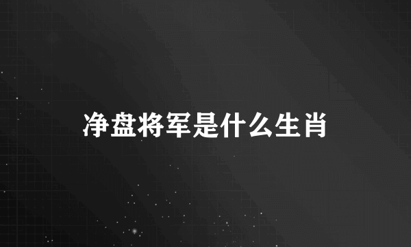 净盘将军是什么生肖