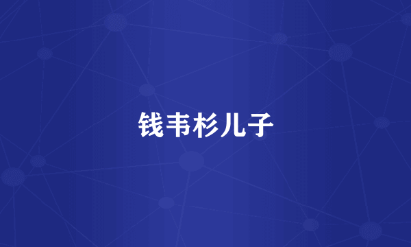 钱韦杉儿子