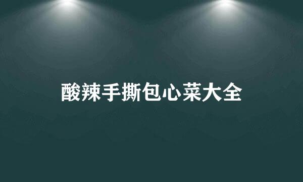 酸辣手撕包心菜大全