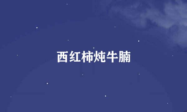 西红柿炖牛腩