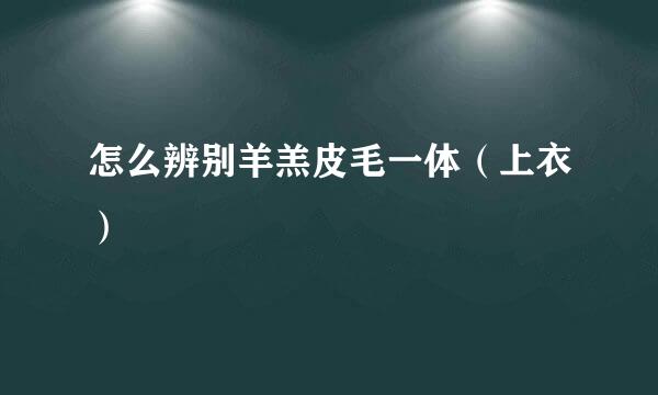 怎么辨别羊羔皮毛一体（上衣）