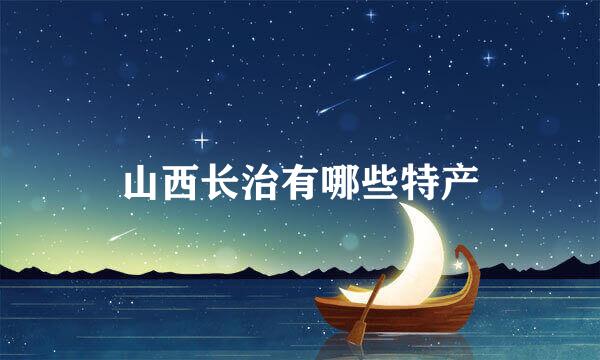 山西长治有哪些特产