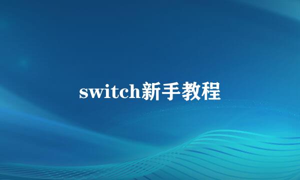 switch新手教程