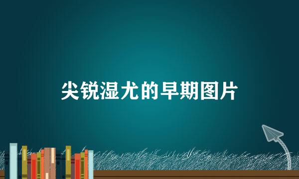 尖锐湿尤的早期图片