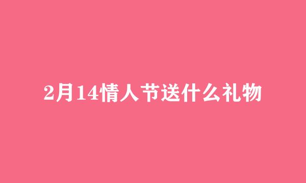 2月14情人节送什么礼物