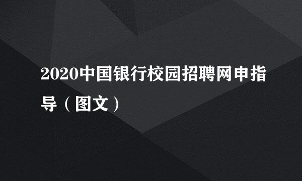 2020中国银行校园招聘网申指导（图文）